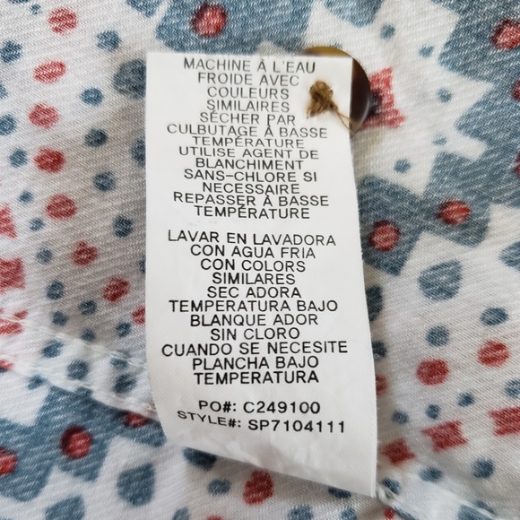 O'Neill Abro-Geo Short Sleeve Sz M White EUC - Picture 7 of 8